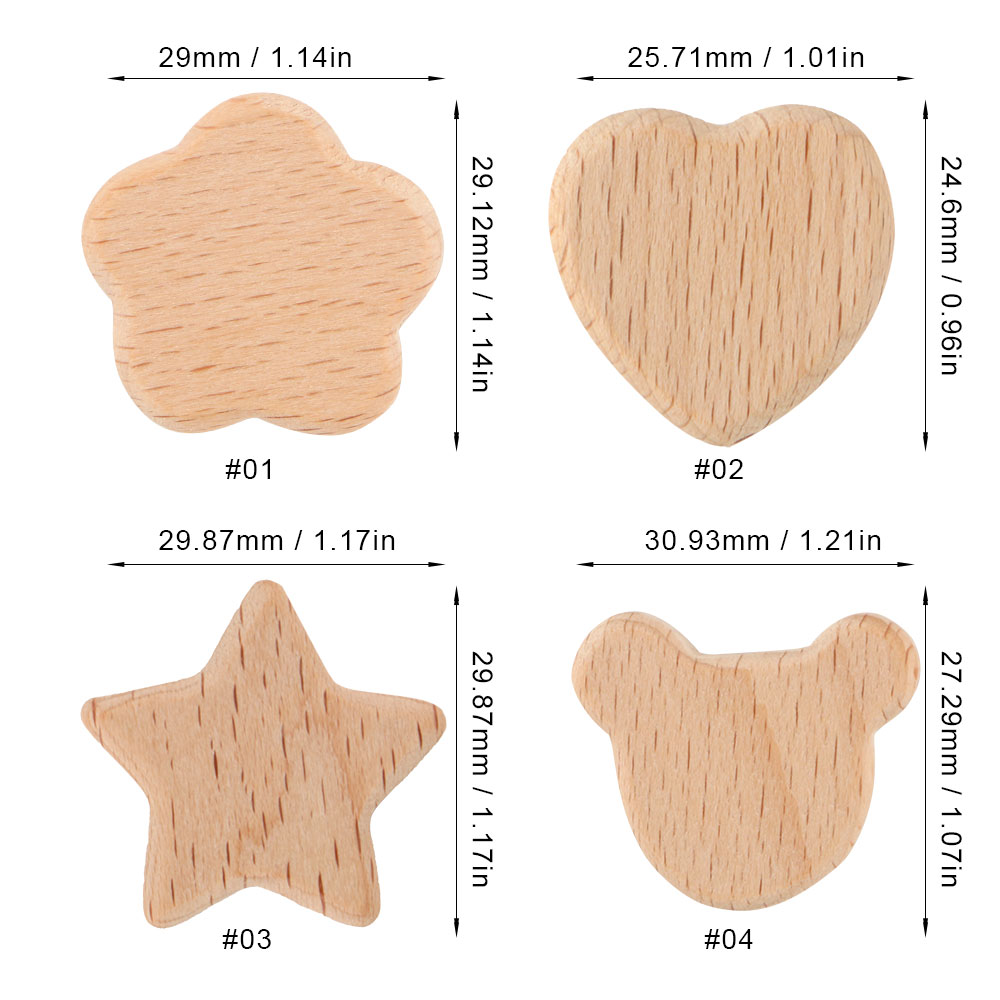 Kovict 15pcs Beech Wood Bear F - Useful Tech Accessories ulasan dan harga