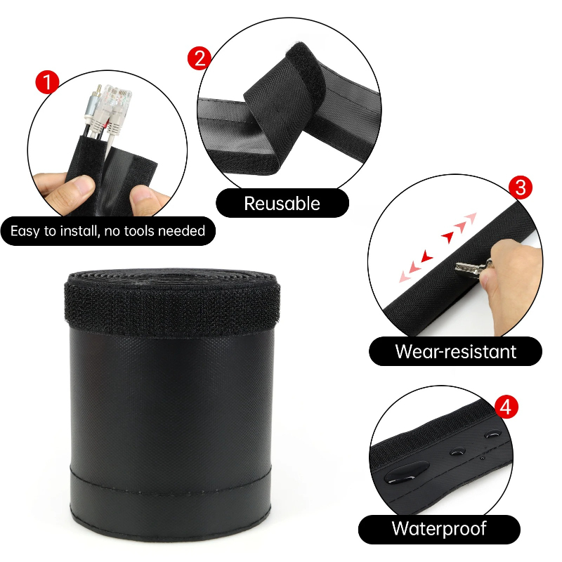 1-10m Waterproof Sleeve Wear-r - Cable Sleeve Neoprene ulasan dan harga
