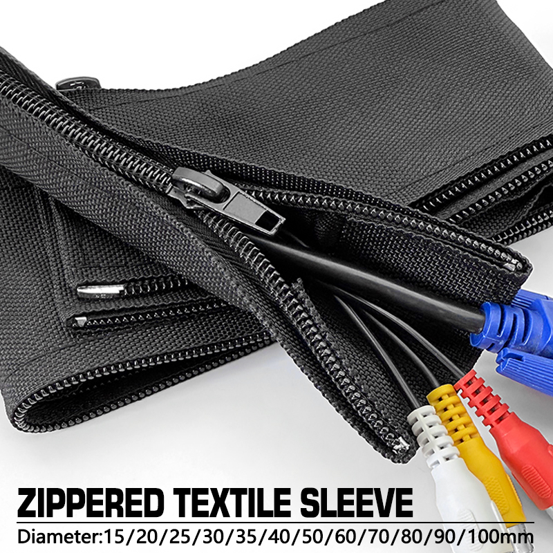 Zipper Cable Sleeve Waterproof - Cable Sleeve Neoprene ulasan dan harga