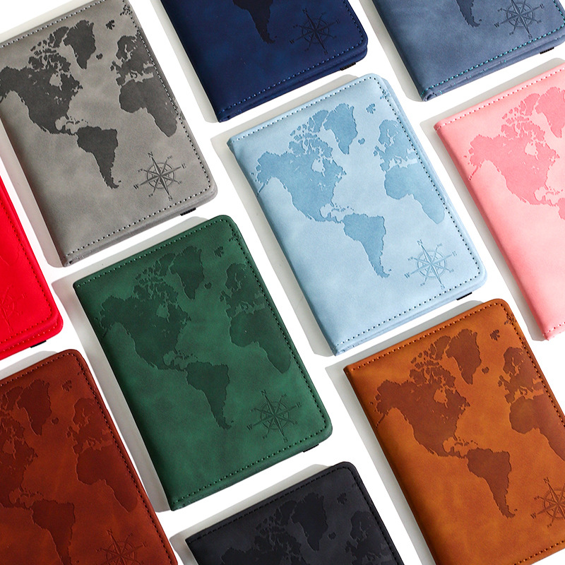 New Map Printed Passport Holde - Tech Accessories For Travel ulasan dan harga