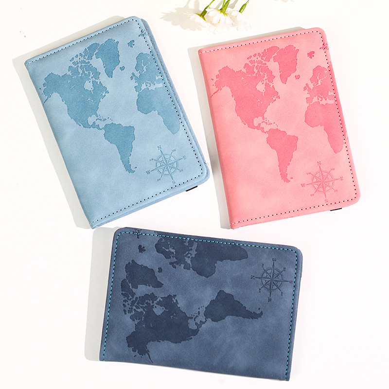 New Map Printed Passport Holde - Tech Accessories For Travel ulasan dan harga