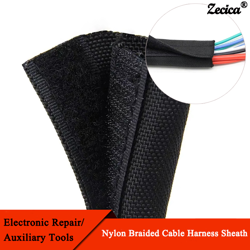 1~10m Self Adhesive PET Braide - Cable Sleeve Neoprene ulasan dan harga