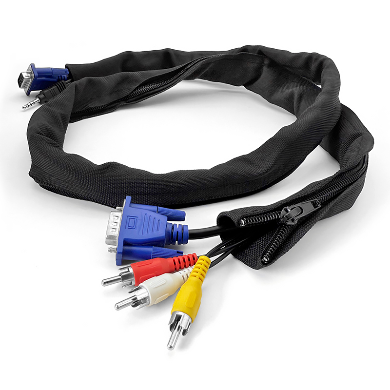 Reusable Anti-Tangle Zipper Ca - Cable Sleeve Neoprene ulasan dan harga