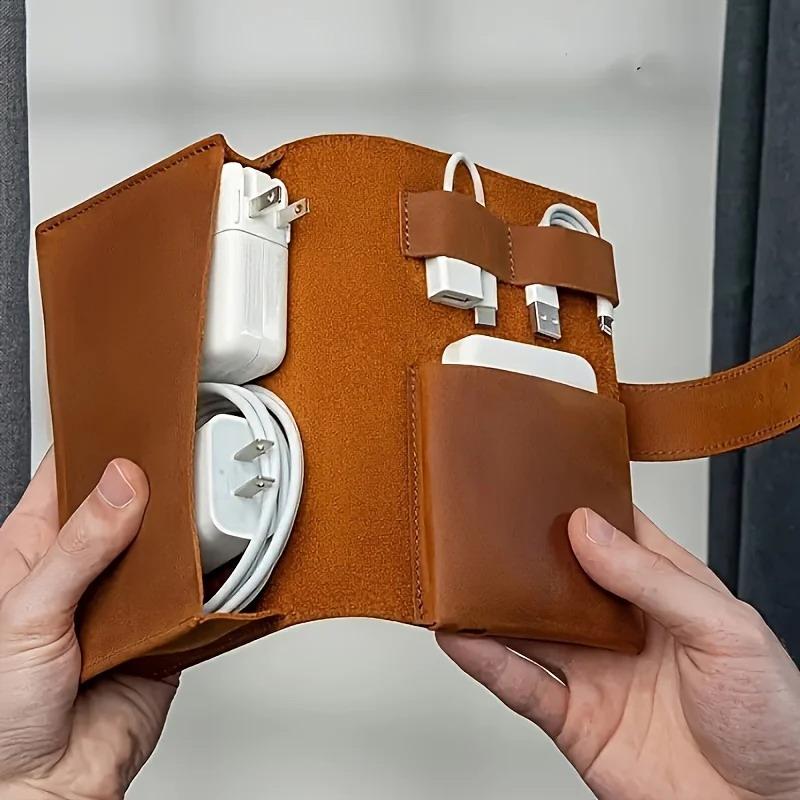 1pc PU Leather Multi-Compartme - Tech Woven Accessories ulasan dan harga