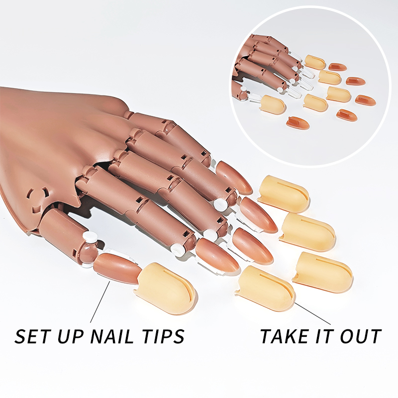 Nail Fake Practice Hand Movabl - Tech Accessories Store ulasan dan harga