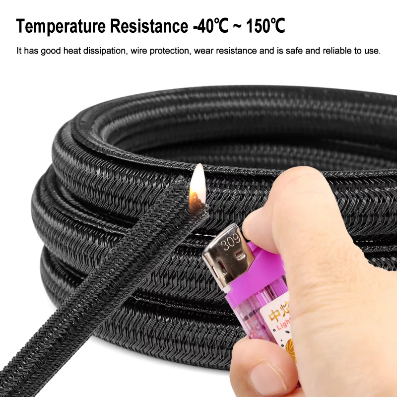 3/8meters PET Braided Cable Sl - Cable Sleeve Neoprene ulasan dan harga