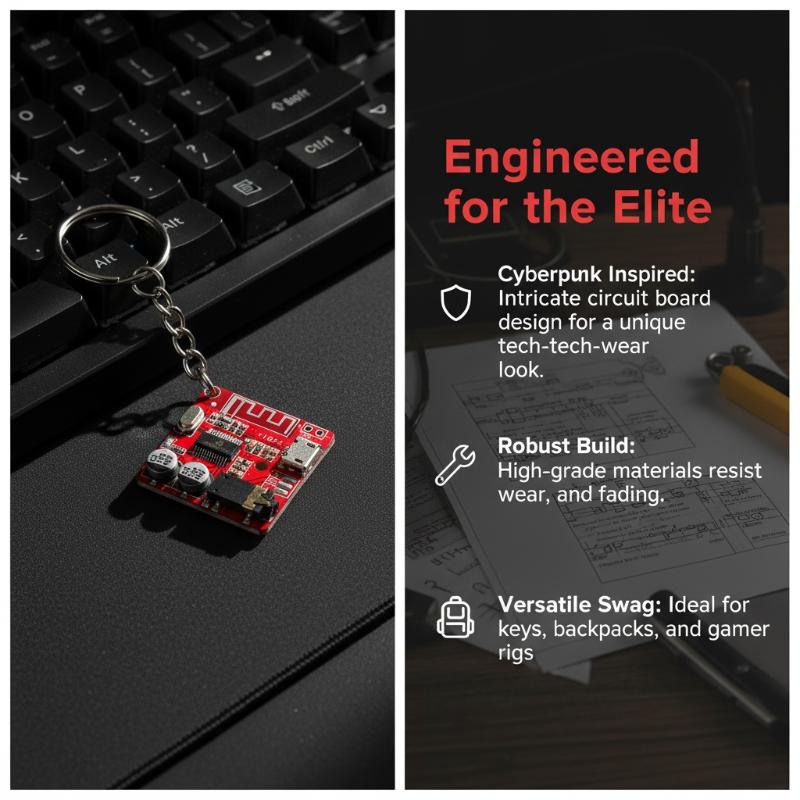 Circuit Board Keychain Minimal - Tech Woven Accessories ulasan dan harga