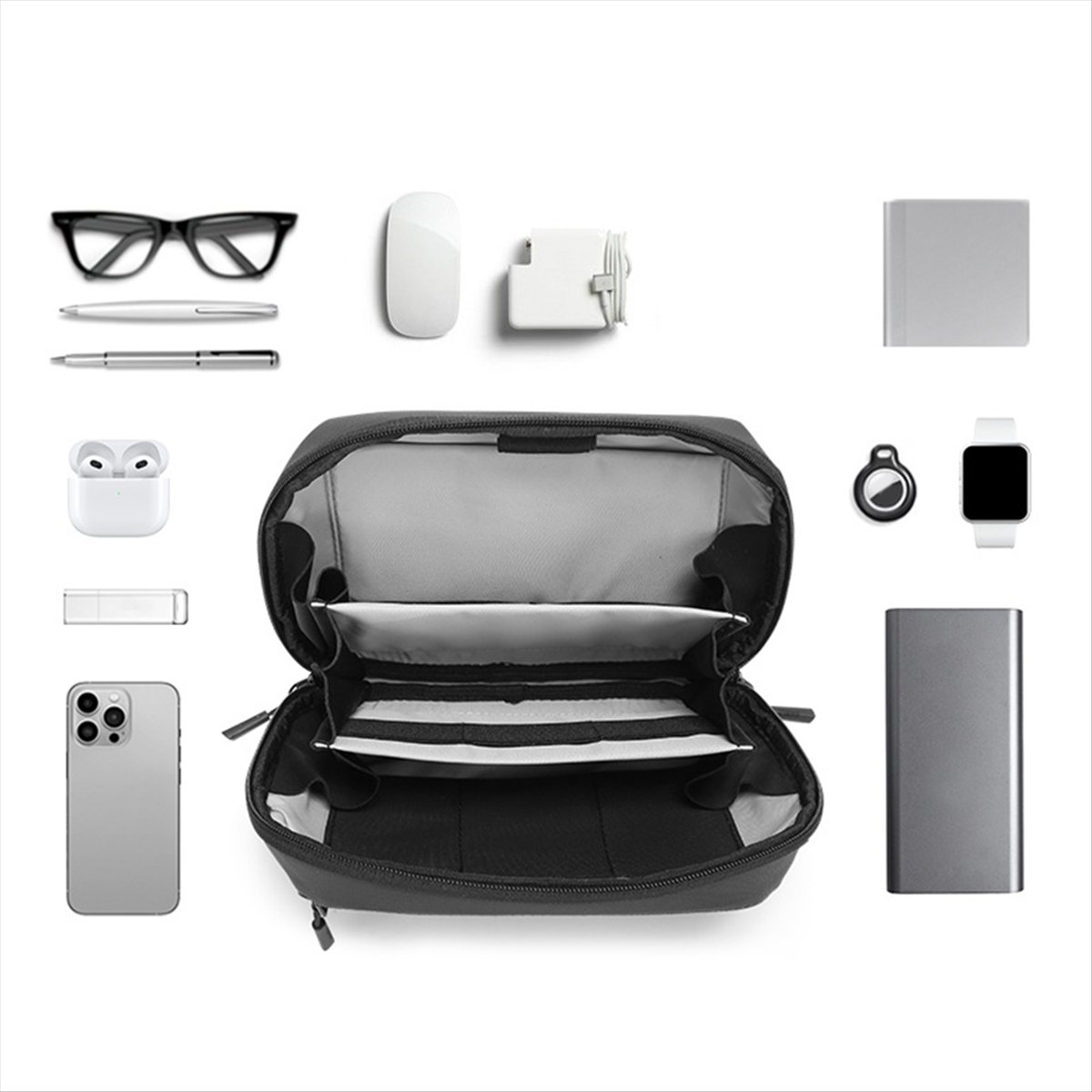 ☶❈＊♥AC1578-Waterproof Tech Pou - Tech Accessories For Travel ulasan dan harga